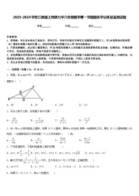 2023-2024学年江西省上饶县七中八年级数学第一学期期末学业质量监测试题含答案