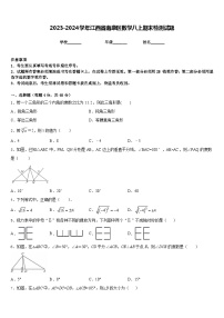 2023-2024学年江西省南康区数学八上期末检测试题含答案