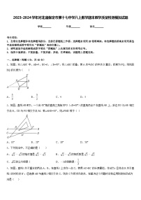 2023-2024学年河北省保定市第十七中学八上数学期末教学质量检测模拟试题含答案