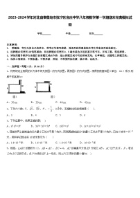 2023-2024学年河北省秦皇岛市抚宁区官庄中学八年级数学第一学期期末经典模拟试题含答案