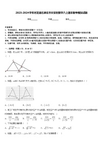 2023-2024学年河北省石家庄市长安区数学八上期末联考模拟试题含答案