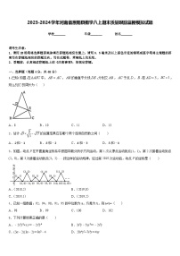 2023-2024学年河南省原阳县数学八上期末质量跟踪监视模拟试题含答案