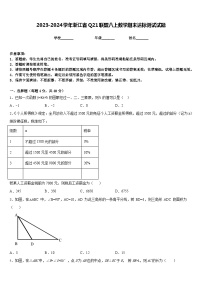 2023-2024学年浙江省Q21联盟八上数学期末达标测试试题含答案