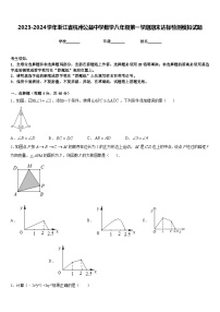 2023-2024学年浙江省杭州公益中学数学八年级第一学期期末达标检测模拟试题含答案