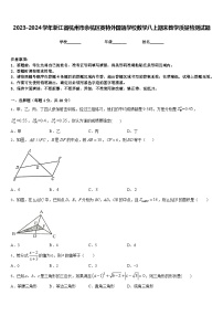 2023-2024学年浙江省杭州市余杭区英特外国语学校数学八上期末教学质量检测试题含答案