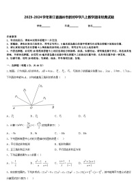 2023-2024学年浙江省温岭市新河中学八上数学期末经典试题含答案