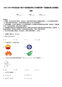 2023-2024学年湖北省十堰市十堰外国语学校八年级数学第一学期期末复习检测模拟试题含答案