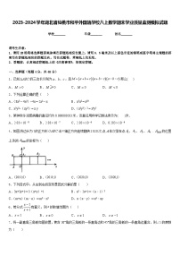 2023-2024学年湖北省仙桃市和平外国语学校八上数学期末学业质量监测模拟试题含答案