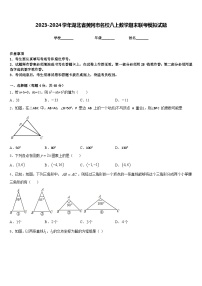 2023-2024学年湖北省黄冈市名校八上数学期末联考模拟试题含答案