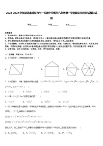 2023-2024学年湖北省武汉市七一华源中学数学八年级第一学期期末综合测试模拟试题含答案