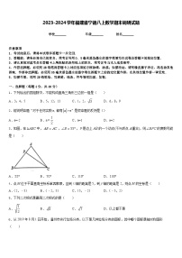 2023-2024学年福建省宁德八上数学期末调研试题含答案