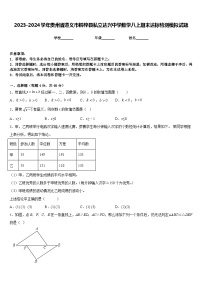 2023-2024学年贵州省遵义市桐梓县私立达兴中学数学八上期末达标检测模拟试题含答案