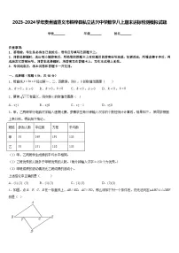 2023-2024学年贵州省遵义市桐梓县私立达兴中学数学八上期末达标检测模拟试题含答案