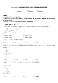 2023-2024学年酒泉市重点中学数学八上期末达标检测试题含答案