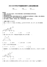 2023-2024学年辽宁抚顺新抚区数学八上期末监测模拟试题含答案