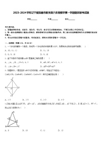 2023-2024学年辽宁省抚顺市新宾县八年级数学第一学期期末联考试题含答案