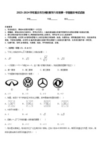 2023-2024学年重庆市万州区数学八年级第一学期期末考试试题含答案