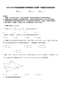 2023-2024学年陕西省榆林市米脂县数学八年级第一学期期末达标测试试题含答案