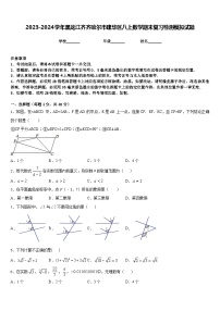 2023-2024学年黑龙江齐齐哈尔市建华区八上数学期末复习检测模拟试题含答案