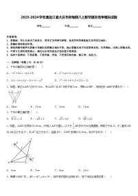 2023-2024学年黑龙江省大庆市林甸县八上数学期末统考模拟试题含答案