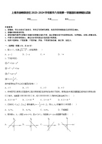 上海市崇明县名校2023-2024学年数学八年级第一学期期末调研模拟试题含答案