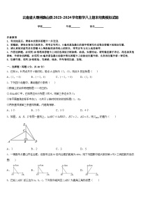 云南省大理州巍山县2023-2024学年数学八上期末经典模拟试题含答案