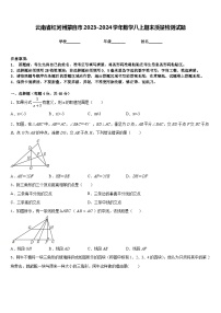 云南省红河州蒙自市2023-2024学年数学八上期末质量检测试题含答案