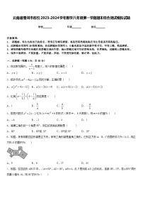 云南省普洱市名校2023-2024学年数学八年级第一学期期末综合测试模拟试题含答案