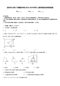 北京市大兴区八下数期末考试2023-2024学年八上数学期末质量检测试题含答案