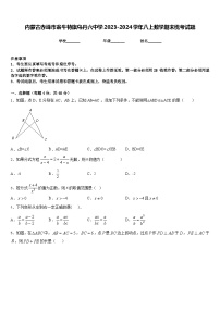 内蒙古赤峰市翁牛特旗乌丹六中学2023-2024学年八上数学期末统考试题含答案