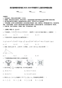 四川省绵阳市游仙区2023-2024学年数学八上期末统考模拟试题含答案