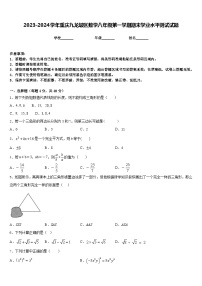 2023-2024学年重庆九龙坡区数学八年级第一学期期末学业水平测试试题含答案