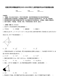 内蒙古鄂尔多斯附属学校2023-2024学年八上数学期末学业水平测试模拟试题含答案