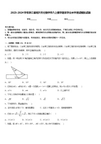 2023-2024学年浙江省绍兴市元培中学八上数学期末学业水平测试模拟试题含答案