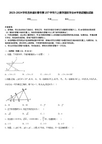 2023-2024学年吉林省长春市第157中学八上数学期末学业水平测试模拟试题含答案