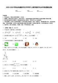 2023-2024学年山东省临沂市太平中学八上数学期末学业水平测试模拟试题含答案