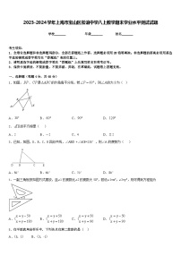 2023-2024学年上海市宝山区淞谊中学八上数学期末学业水平测试试题含答案