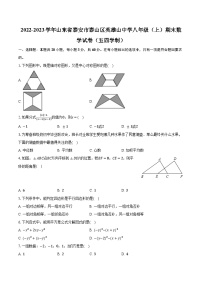 2022-2023学年山东省泰安市泰山区英雄山中学八年级（上）期末数学试卷（五四学制）（含解析）