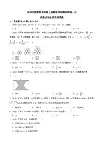 北师大版数学七年级上册期末冲刺满分攻略十二代数式的认识及其求值（试题+解析）