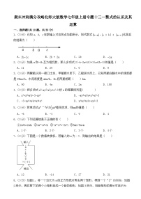 期末冲刺满分攻略北师大版数学七年级上册专题十三--整式的认识及其运算（试题+解析）