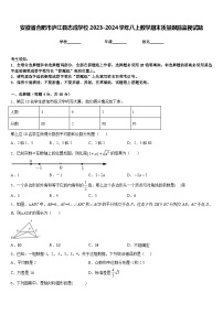 安徽省合肥市庐江县志成学校2023-2024学年八上数学期末质量跟踪监视试题含答案