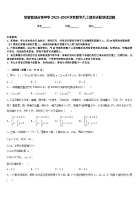 安徽宣城古泉中学2023-2024学年数学八上期末达标测试试题含答案