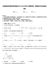 安徽省宿州市埇桥区教育集团2023-2024学年八年级数学第一学期期末学业质量监测试题含答案