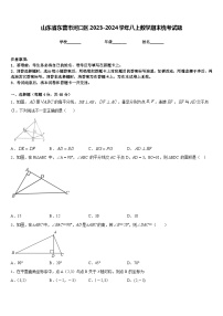 山东省东营市河口区2023-2024学年八上数学期末统考试题含答案