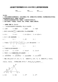 山东省济宁嘉祥县联考2023-2024学年八上数学期末预测试题含答案