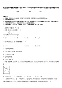山东省济宁市鲁桥镇第一中学2023-2024学年数学八年级第一学期期末联考模拟试题含答案