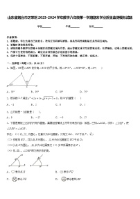 山东省烟台市芝罘区2023-2024学年数学八年级第一学期期末学业质量监测模拟试题含答案