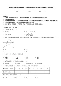 山西省运城市芮城县2023-2024学年数学八年级第一学期期末检测试题含答案