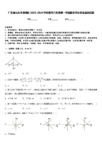 广东省汕头市澄海区2023-2024学年数学八年级第一学期期末学业质量监测试题含答案