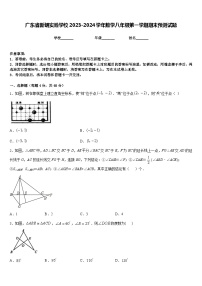 广东省新朗实验学校2023-2024学年数学八年级第一学期期末预测试题含答案